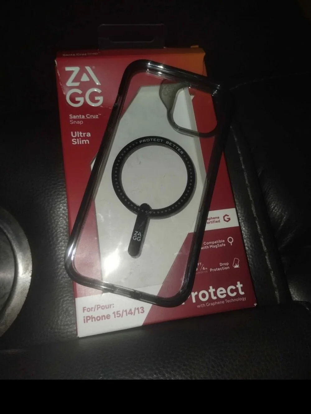 ZAGG Santa Cruz Snap Clear MagSafe-Compatible iPhone Case (Clear)